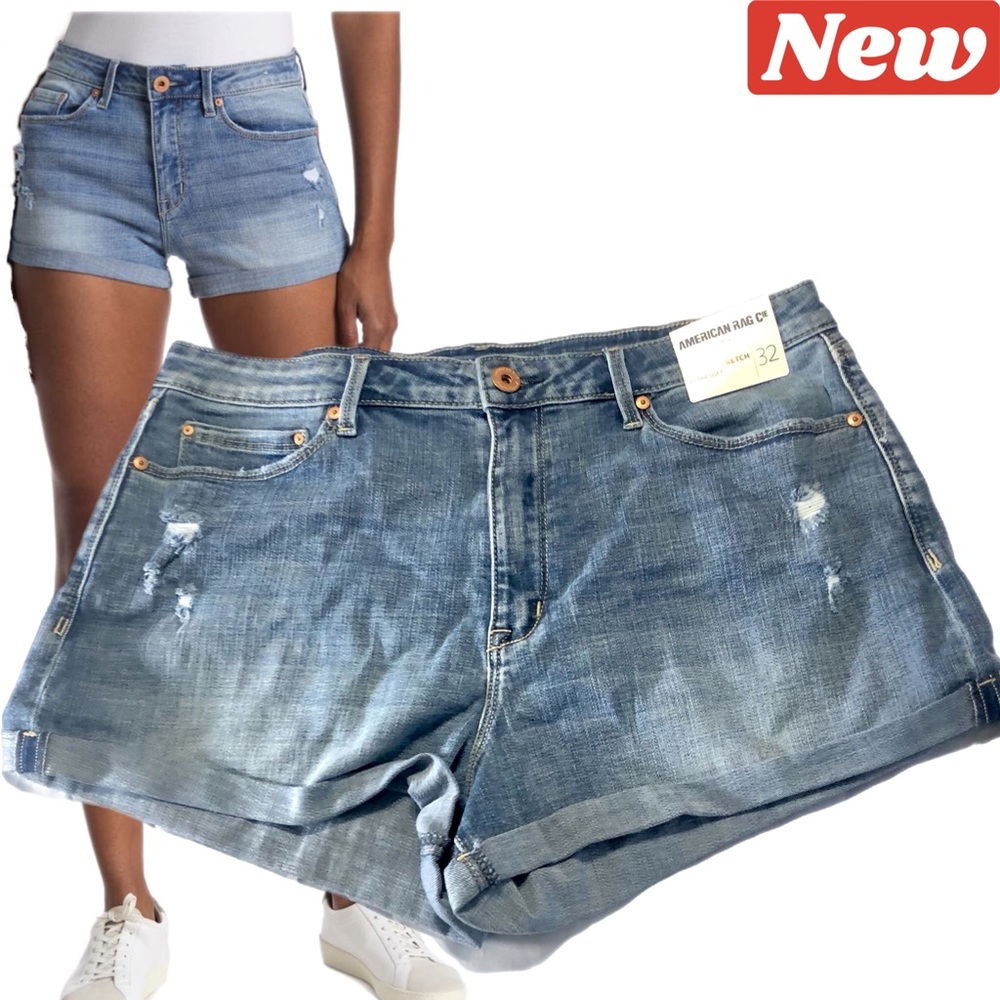 🛑CLEARANCE‼️ 🆕 American Rag Cie cuffed denim shorts size 32